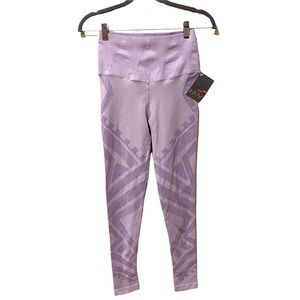 NUX Lilac Moderate Compression High Rise Leggings (S)